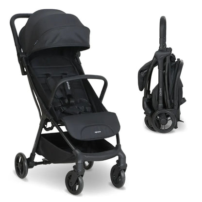 My Babiie MBX2 Lightweight Compact Travel Stroller – Black Pushchair