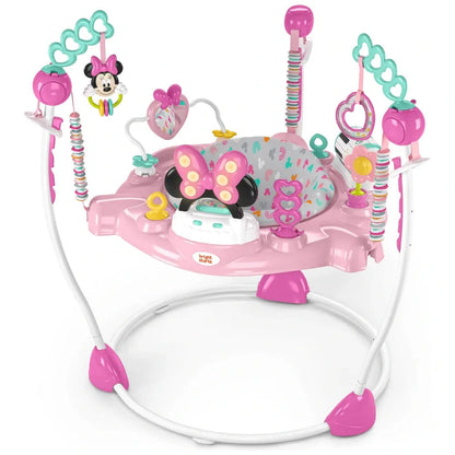 Pink Baby Activity Jumper with Interactive Toys, Music & Sensory Play Center